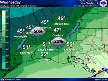 The National Weather Service Lake Charles office forecast for Southeast Texas for Feb. 1, 2023.