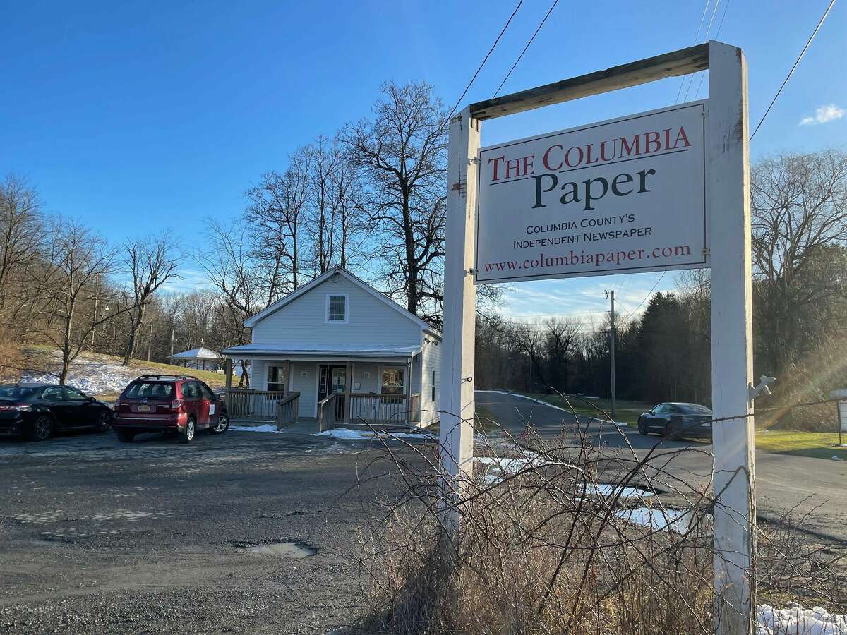 The offices of The Columbia Paper in Ghent, Columbia County, N.Y. The newspaper announced it was bought by a local media group this week.