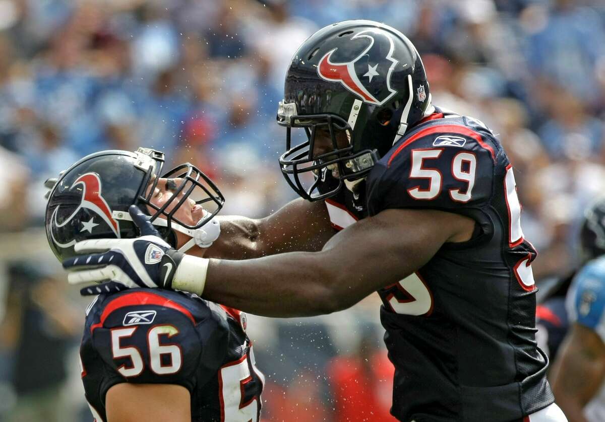 Brian Cushing of the Houston Texans prior to the game against the