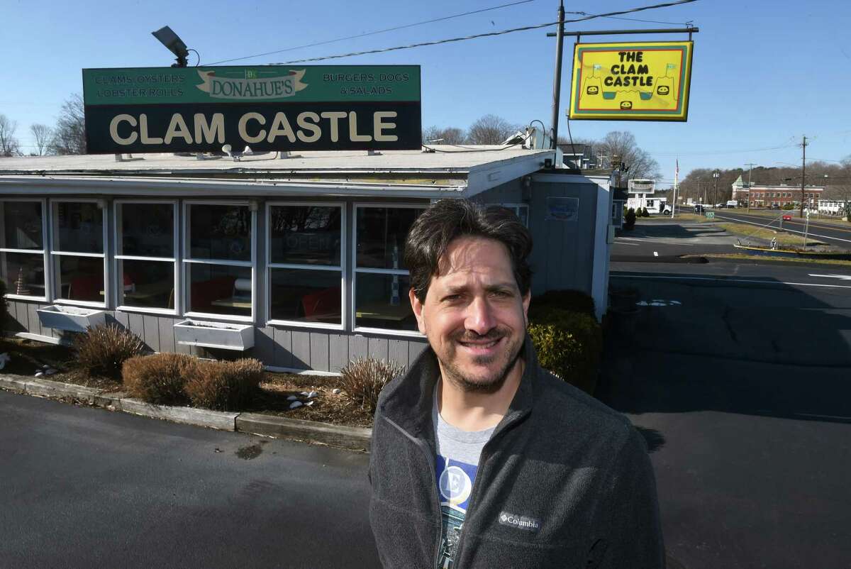 Greg Sharon is photographed in front of Donahue's Clam Castle on the Boston Post Road in Madison which he purchased and will turn into Taco Pacifico at the Clam Castle.