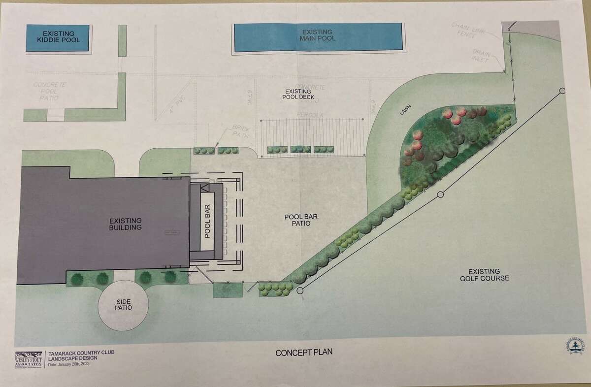 The Tamarack Country Club is seeking to add a permanent bar area near the pool at the club.