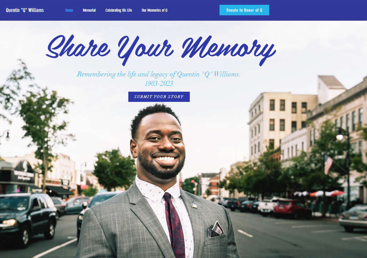 A website, rememberingq.com has been set up for people to share their sentiments about Middletown state legislator Quentin Williams, who died in a car crash in Cromwell.
