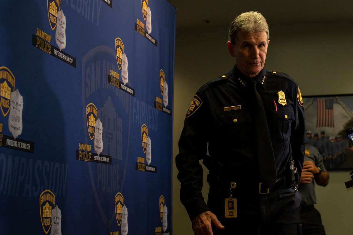 FILE: San Antonio Police Chief William McManus repeatedly stressed to the council that San Antonio’s “violent crime plan is not Scorpion. It does not mirror that in any shape or form.”