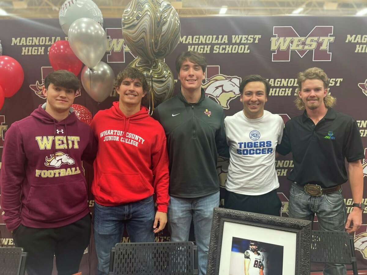 Five student athletes from Magnolia West partipated in National Signing Day on Wednesday, Feb. 1, 2023 in Magnolia.