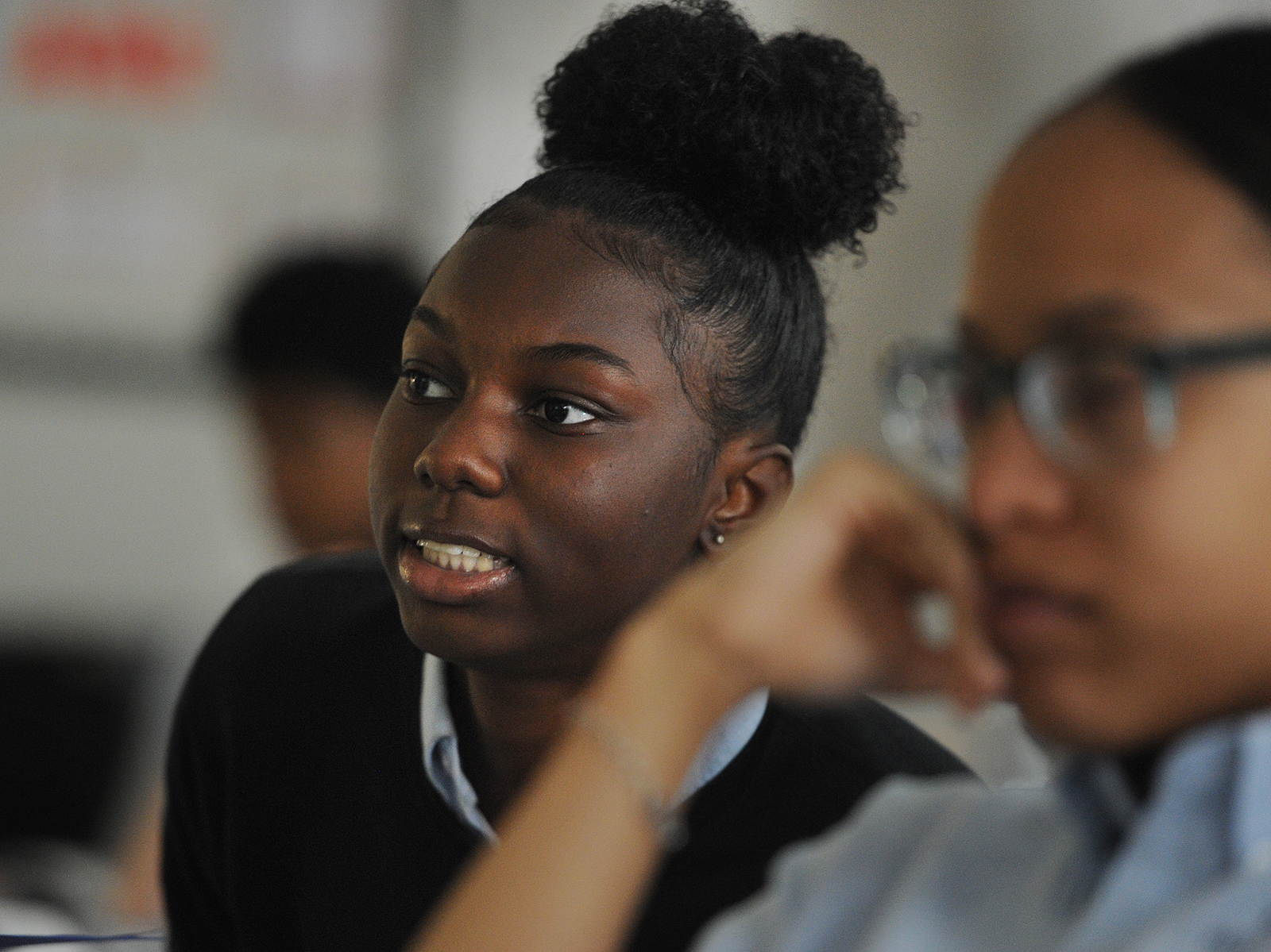 African American High School Girl