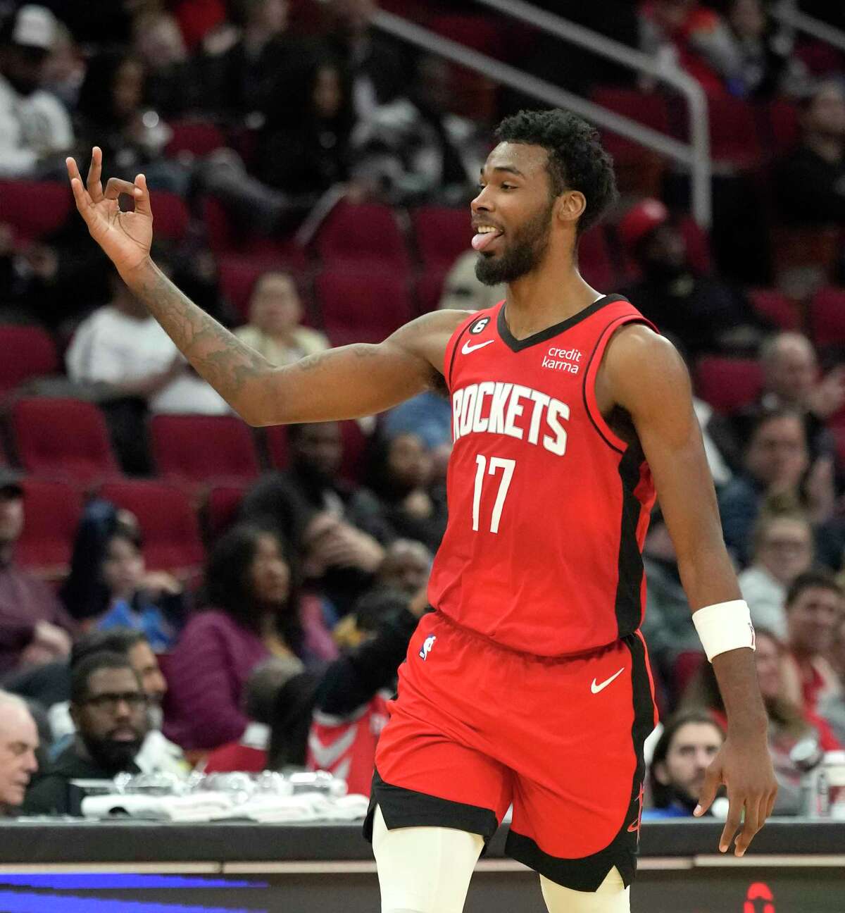 Tari Eason notched a career-high 20 points while being a menace on the boards during the Rockets' win over the Thunder on Wednesday.