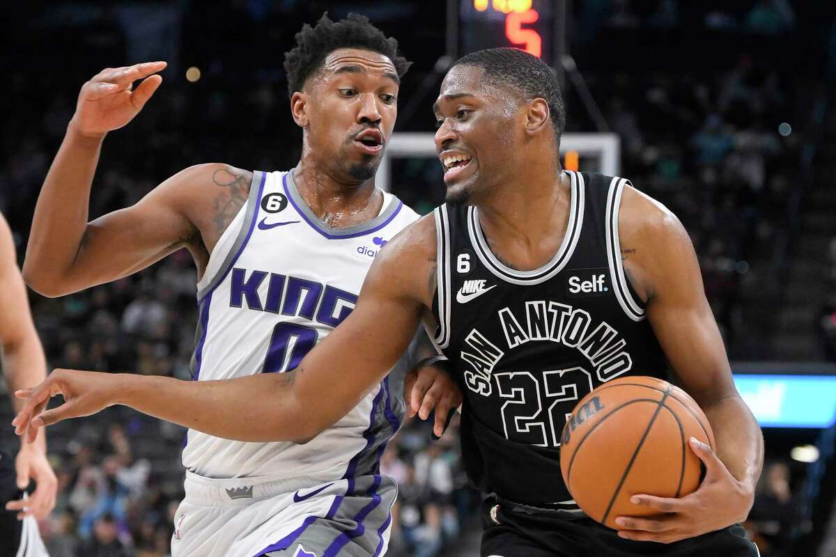 The Spurs' Malaki Branham scored a career-high 22 points in Wednesday night’s loss to the Sacramento Kings at AT&T Center.
