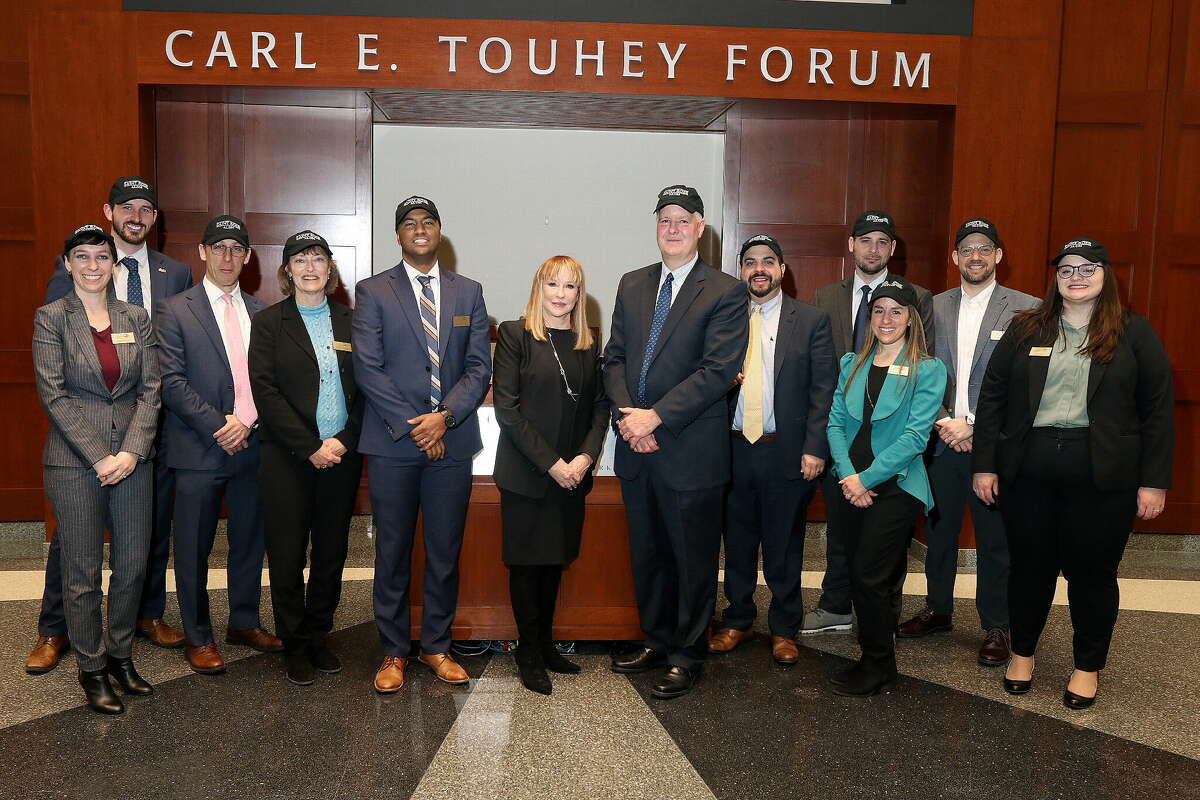 Were you Seen at the 2023 Tully Lecture, delivered by Greene County Bancorp Inc. President and CEO Donald Gibson, held in the Carl E. Touhey Forum at the Thelma P. Lally School of Education at the College of St. Rose in Albany on Thursday, February 2, 2023?