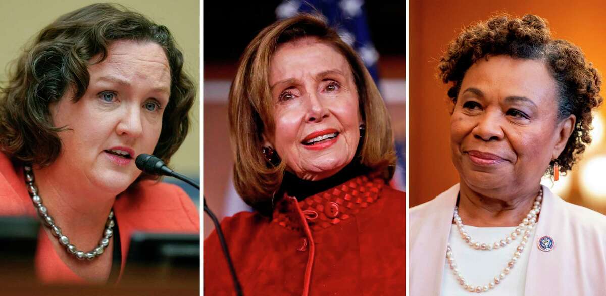 How Nancy Pelosi's support will help Adam Schiff in a female-led CA. From left: California Reps. Katie Porter, Nancy Pelosiand Barbara Lee