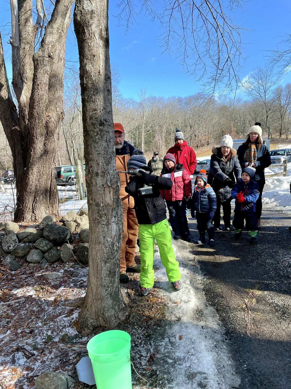 Flanders Nature Center's first maple sugar tree tapping day is set for Feb. 4 at the center in Woodbury. Volunteers are also needed to monitor the maple sugar taps and other activities, including a big pancake breakfast in early March. 