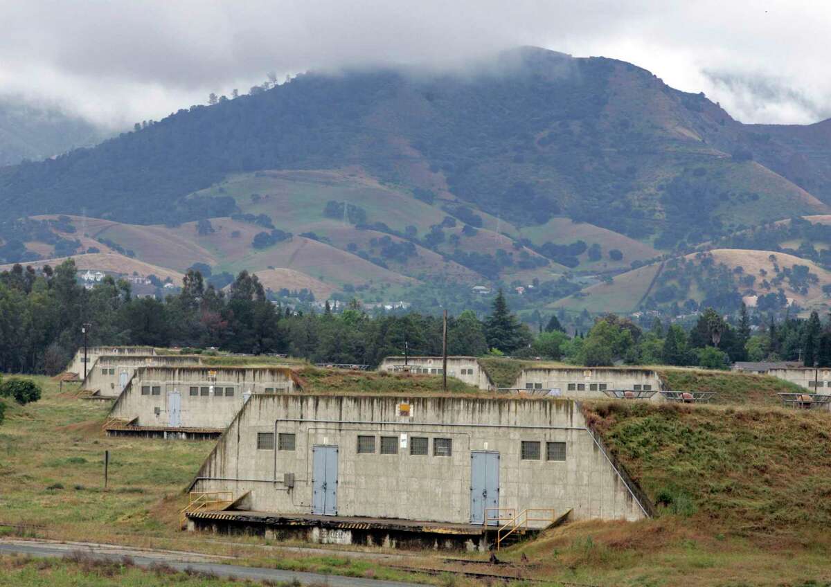 World War II-era gun ammunition bunkers remain inside the Concord Naval Weapons Station near the Mount Diablo foothills. The redevelopment project is looking for a developer.