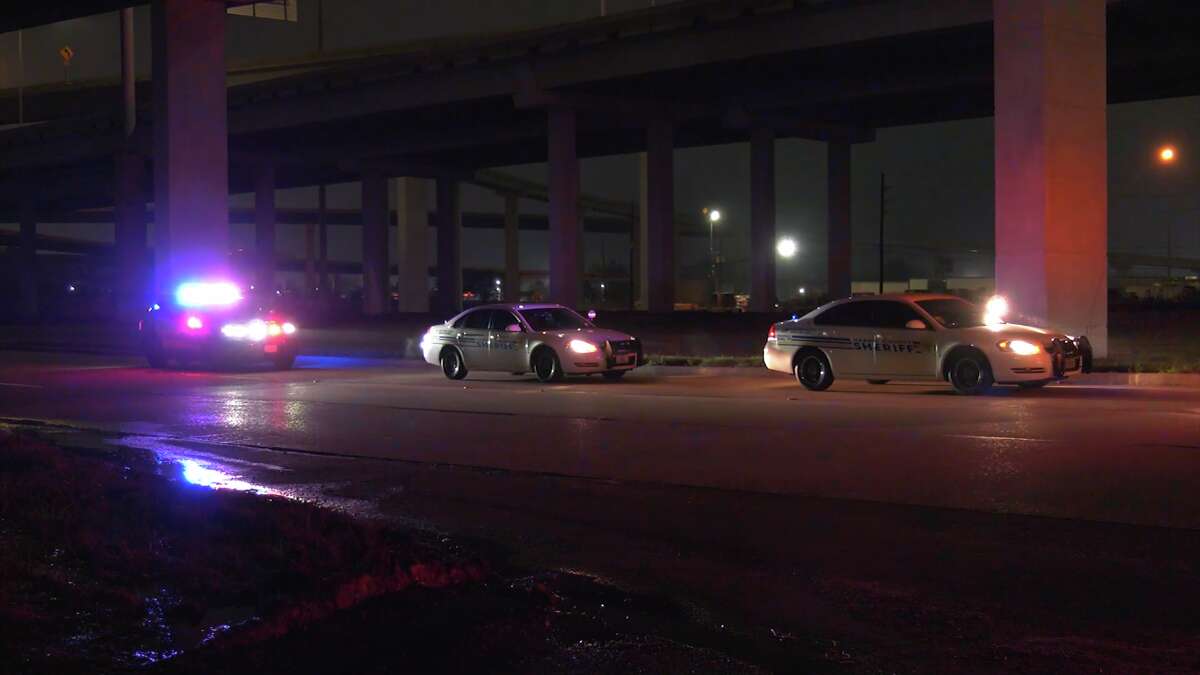 Law enforcement investigates a death after an accident in northeast Houston.