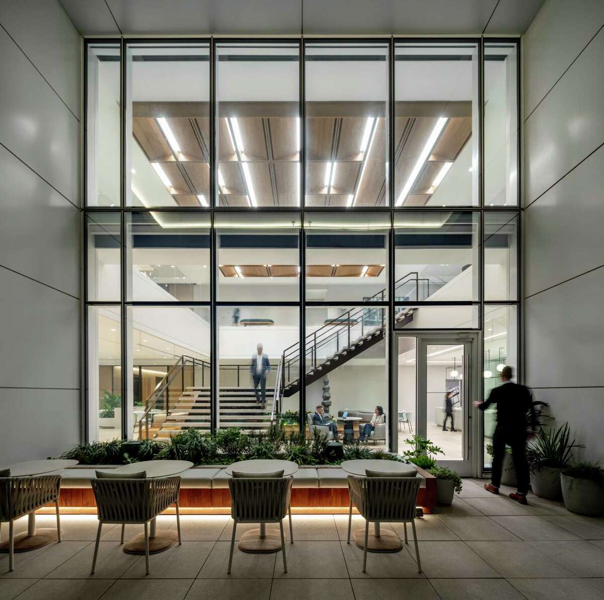 Outdoor balconies also factor into the Hines space in Texas Tower.