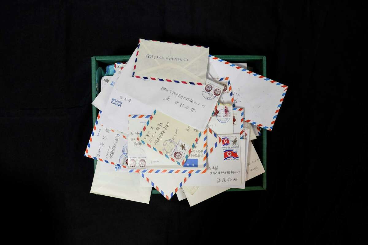 Letters sent from North Korea to Yang Yonghi and her parents.
