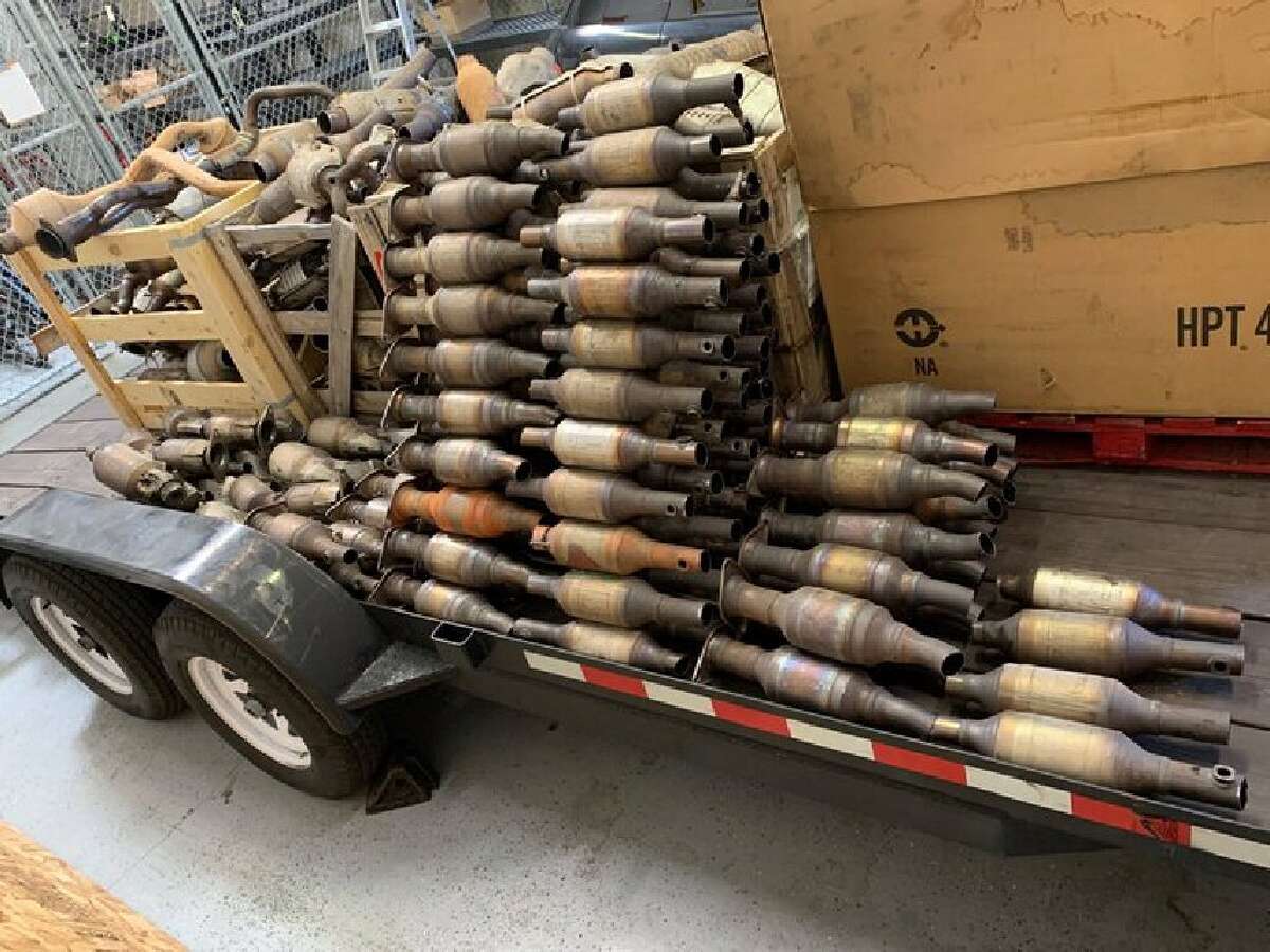 Hundreds of stolen catalytic converters were discovered in Novato, Calif., by Marin County Sheriff's deputies, and a couple was arrested. California has been hit the hardest, accounting for 37 percent of all catalytic converter thefts in the U.S.