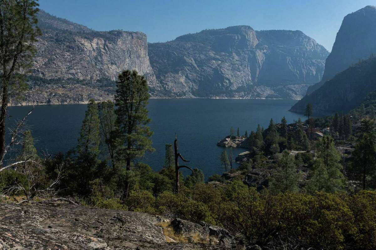 Hetch Hetchy Reservoir in Yosemite National Park is seen in 2022. San Francisco’s water system, which includes Hetchy Hetchy, is expected to fill this winter for the first time since 2019.