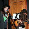 Musical duo Gina and Jordan play at the River Stop Cafe's Thursday night music Feb. 2, 2023, in Newaygo.