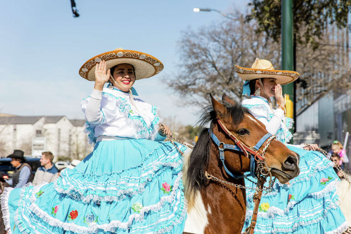 The Western Heritage Parade and Cattle Drive stampeded through downtown San Antonio on Saturday, February 4.
