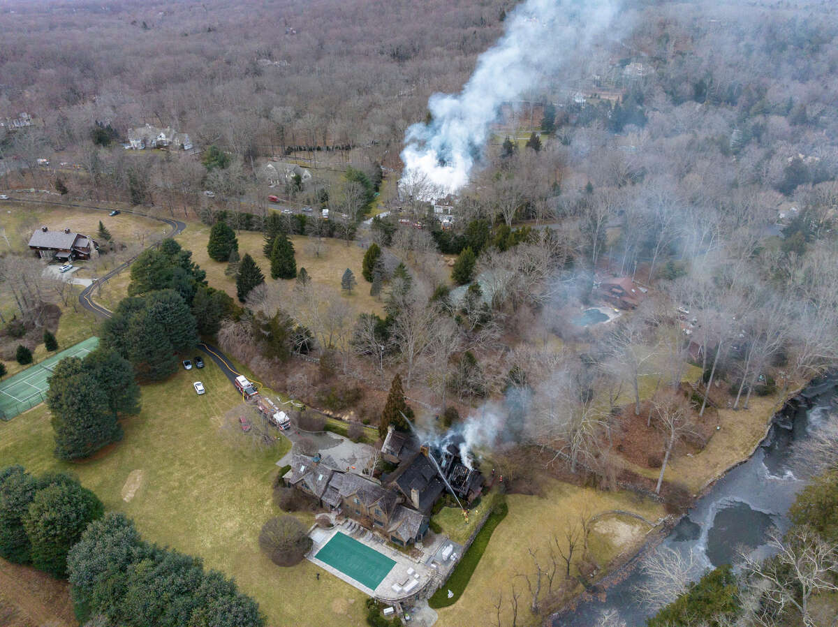 Officials said two homes on Hemlock Ridge and Davis Hill Road in Weston caught fire Saturday afternoon.