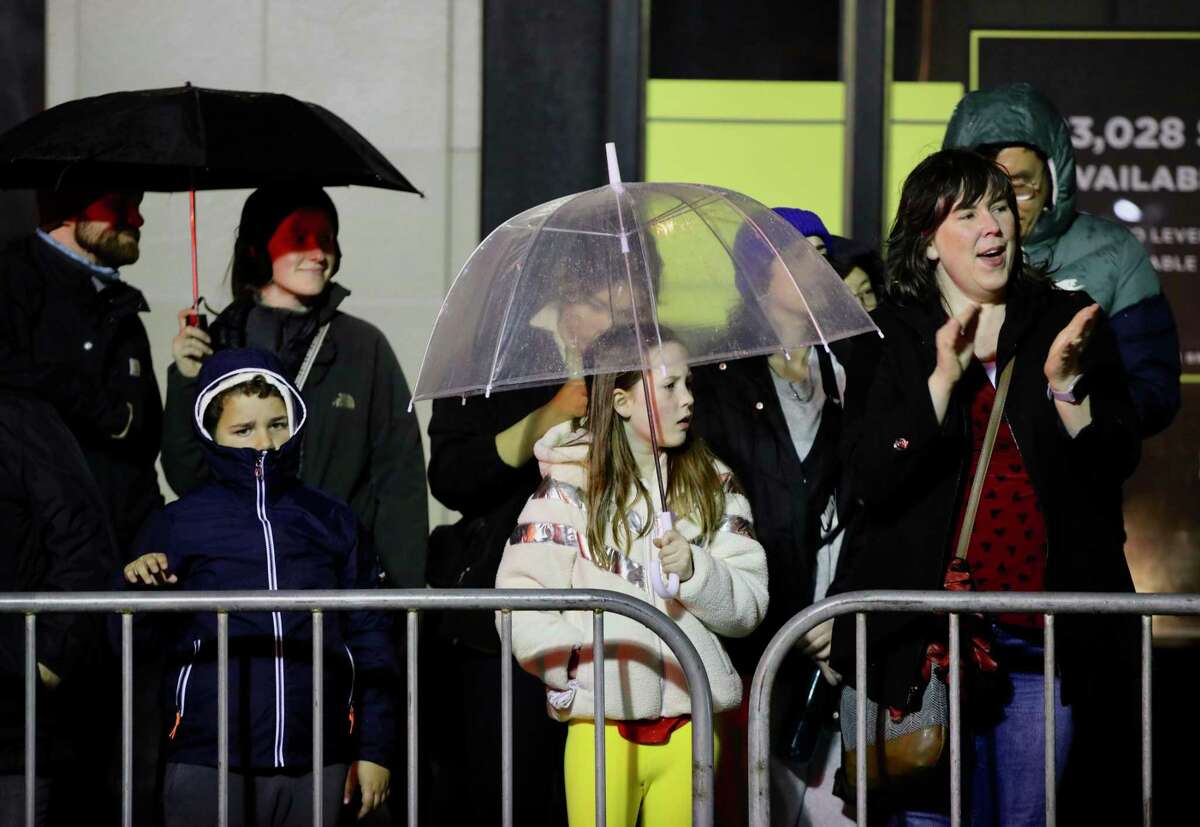 Spectators observe the annual Chinese New Year Festival and Parade in San Francisco. The city has received as much rainfall already in this rainfall season — which runs from July 1 to June 30 — as it normally gets in a full season.