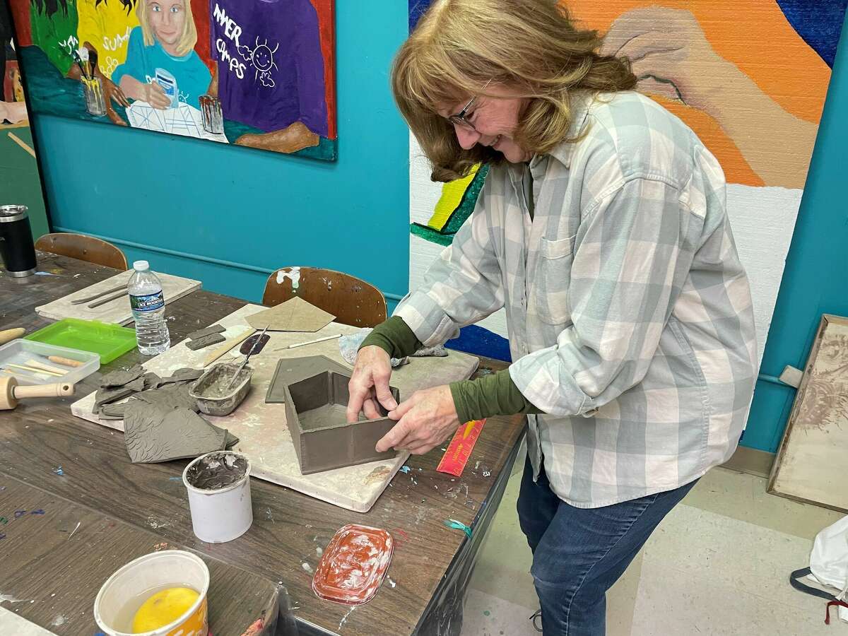 Artworks held a clay birdhouse workshop as part of the 2023 Festival of the Arts.