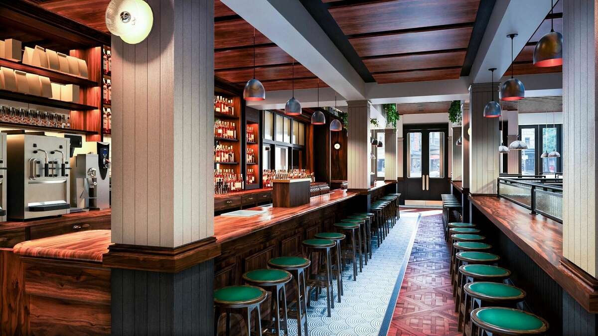 A rendering of the new Dead Rabbit space on Sixth Street in downtown Austin.