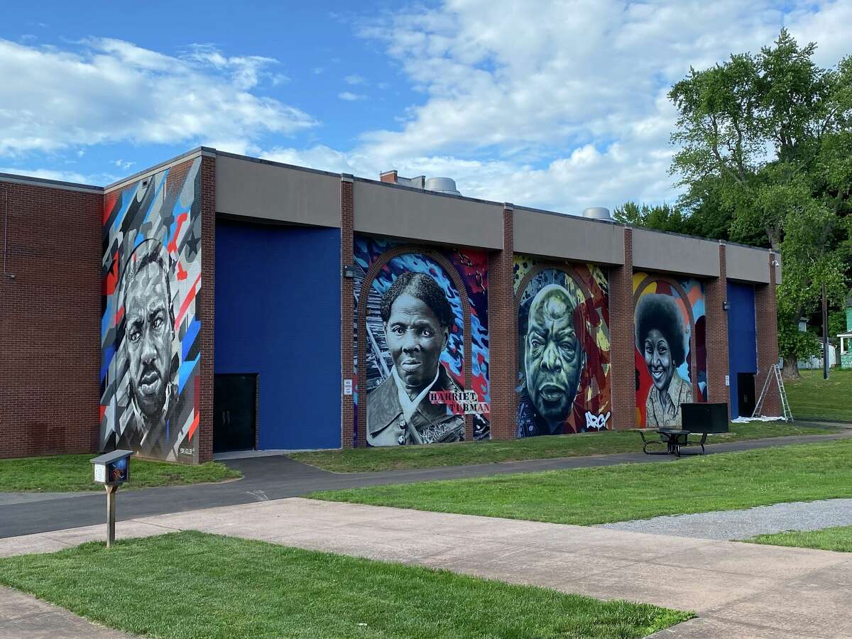 The Mahoney Recreation Center has murals depicting Martin Luther King Jr. as well as civil rights leader Harriet Tubman, Congressman John Lewis and Adult and Continuing Education Director at Manchester Adult & Continuing Education Dr. Diane Clare-Kearney.