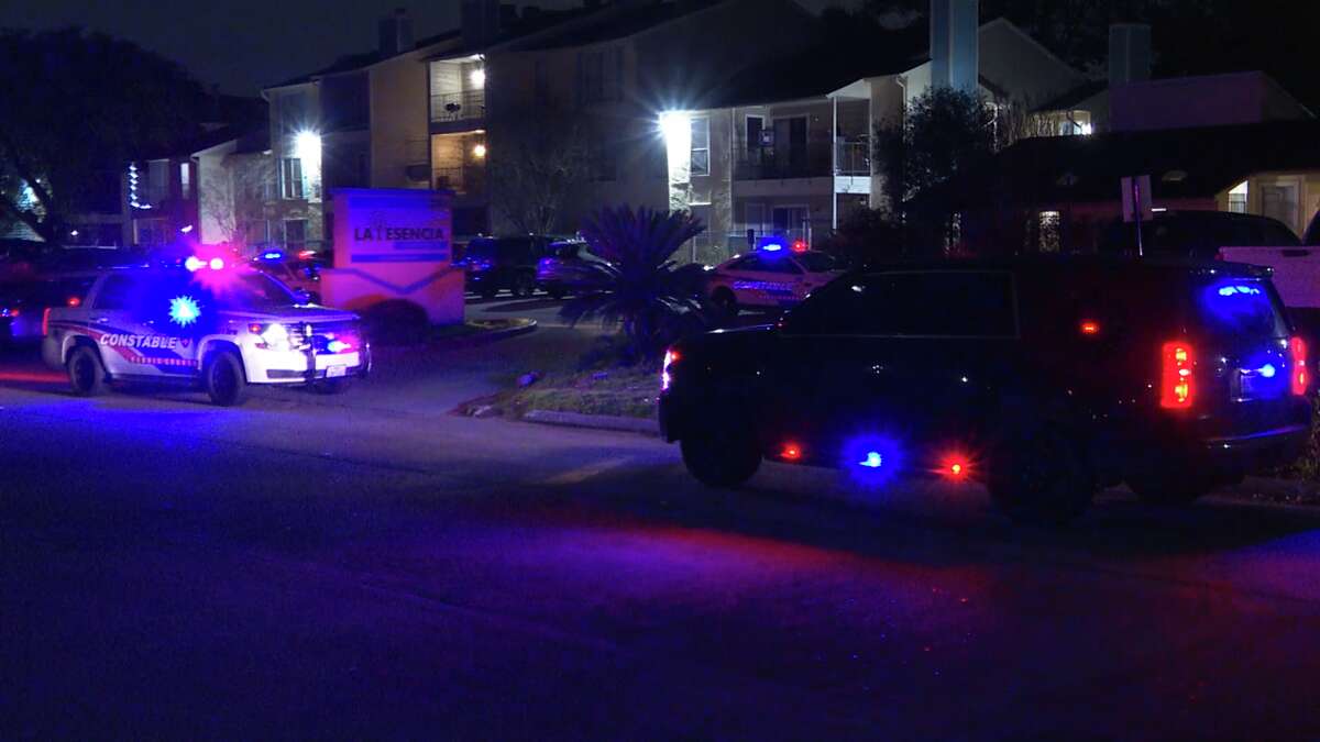 Deputies investigate a fatal shooting in north Harris County.