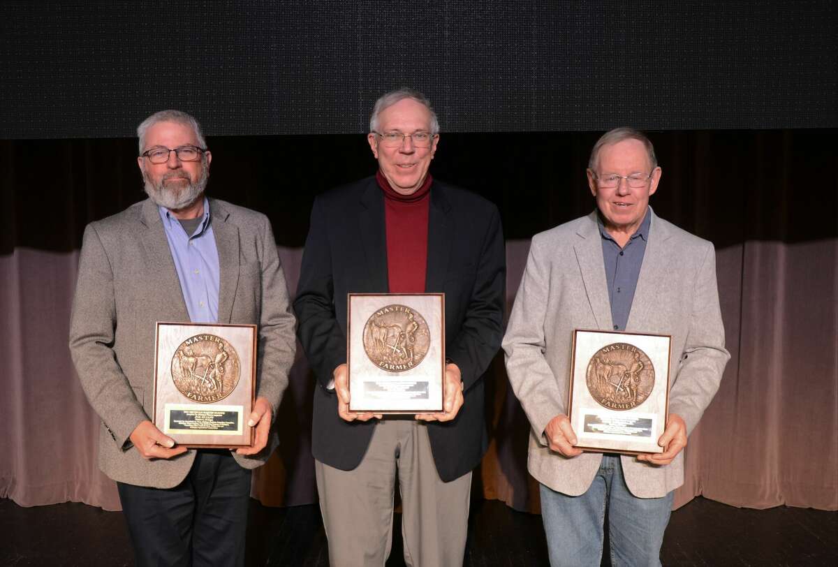 Joe Bryant, Dave Milligan, Louis Wierenga Jr. are awarded as Master Farmers.