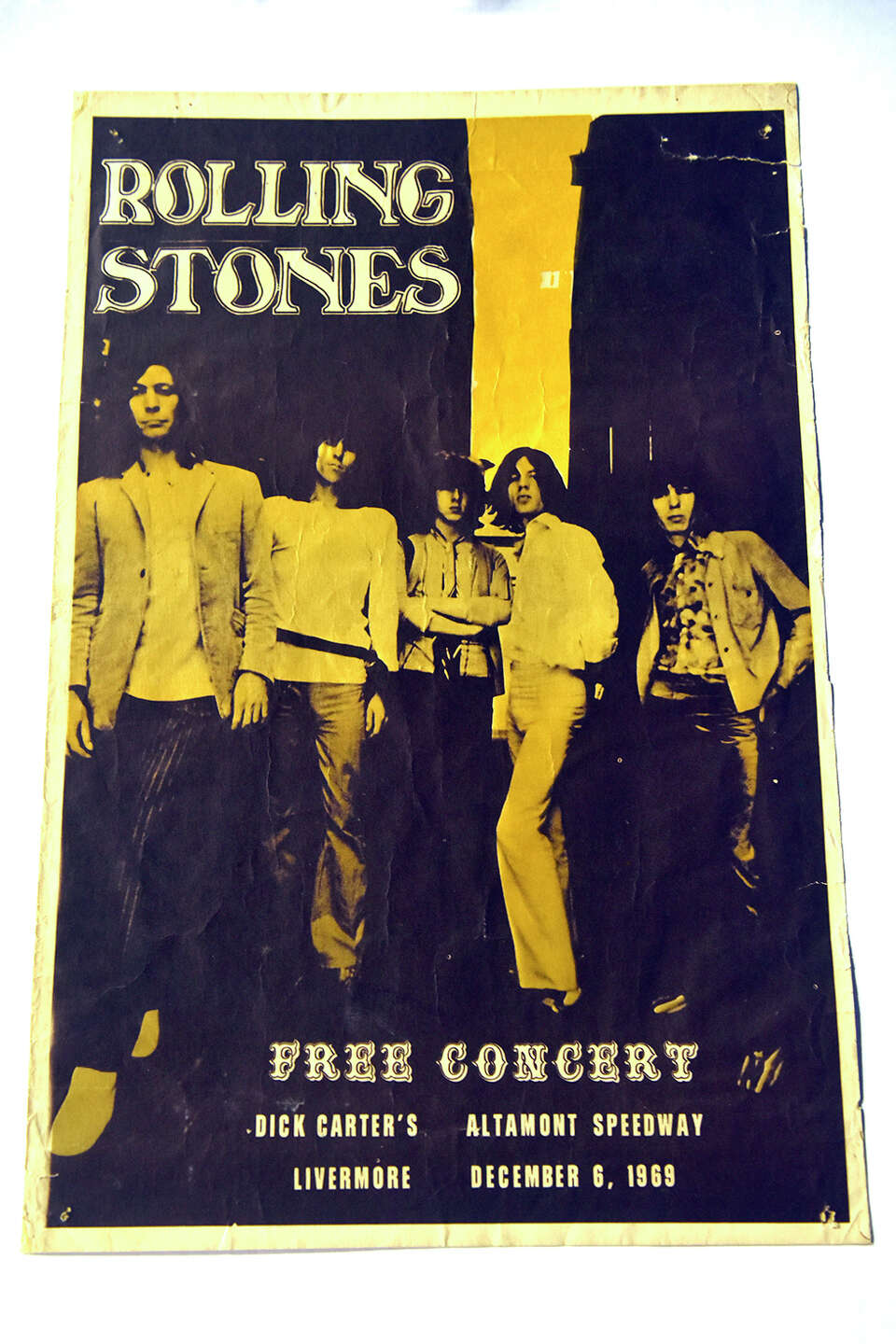 The Rolling Stones Original Vintage Concert Poster, French, 1976 At Roll