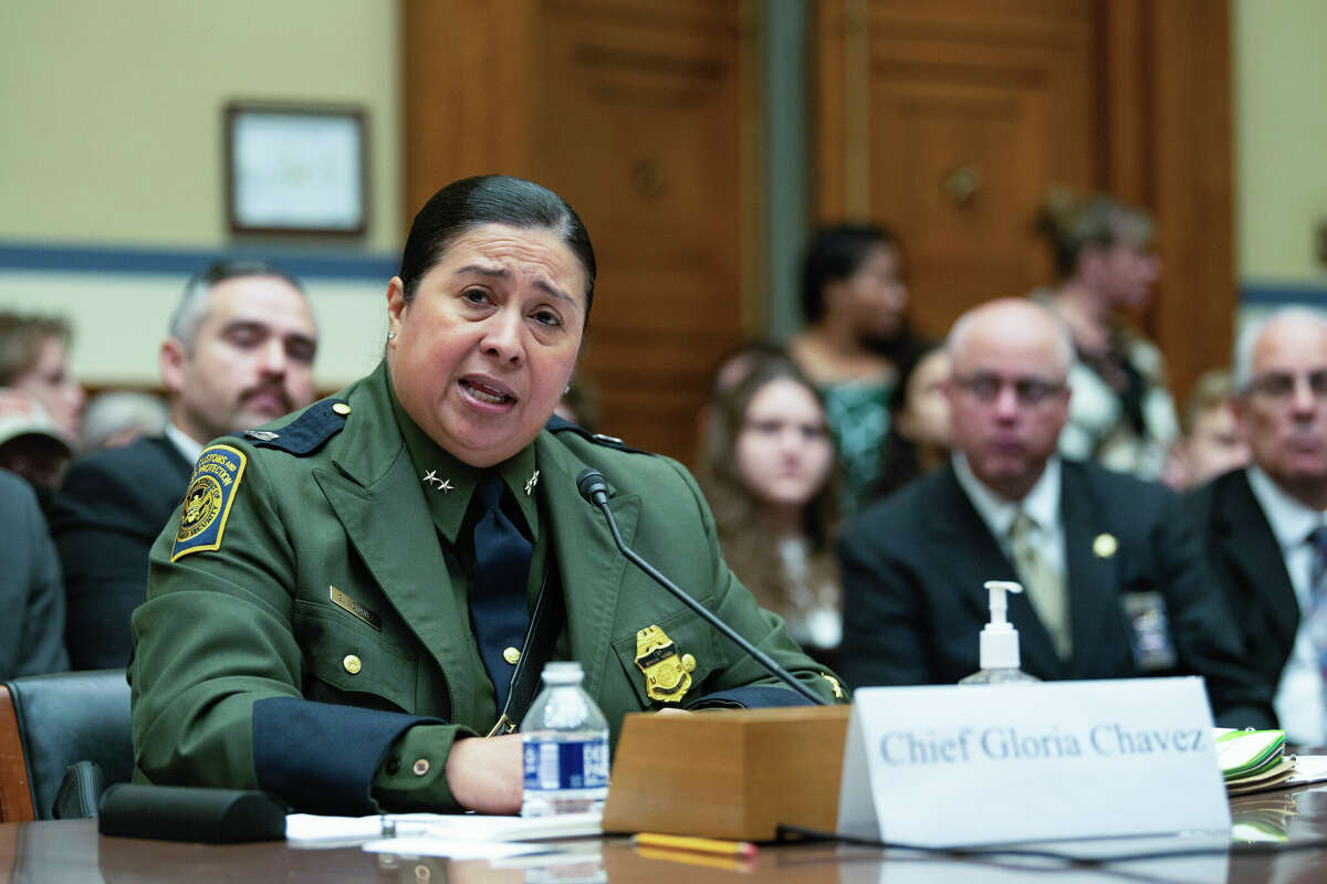 U.S. Customs and Border Protection Chief Patrol Agent Gloria Chavez for the Rio Grande Valley Sector, testifies before the House Committee on Oversight and Accountability on Tuesday, Feb. 7, 2023, in Washington.