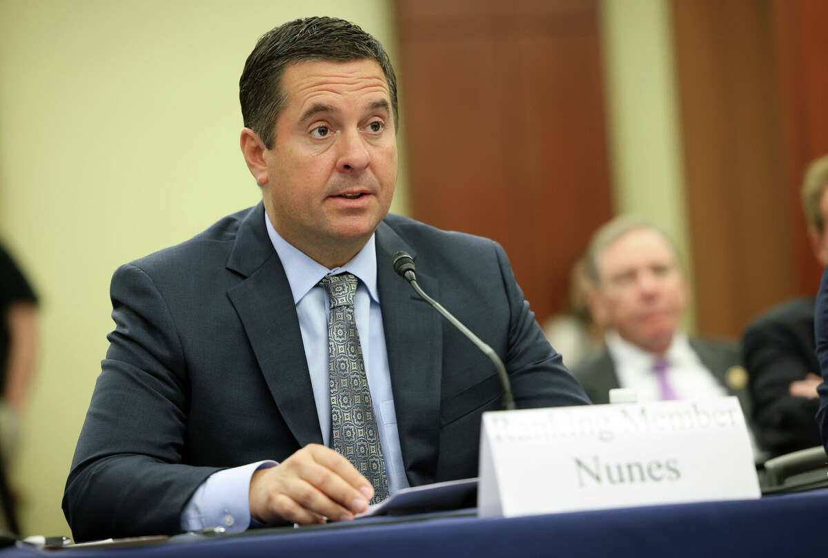 U.S. Rep. Devin Nunes (R-California) testifies during a Republican-led forum on the origins of the COVID-19 virus at the U.S. Capitol on June 29, 2021 in Washington, D.C. 