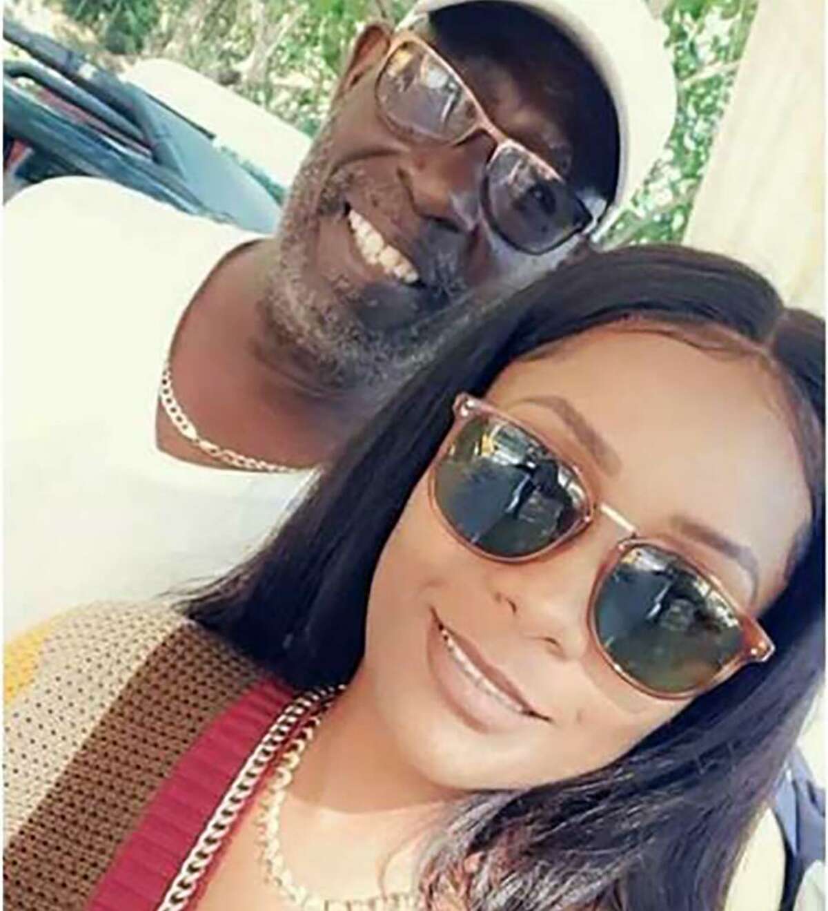 Everton “Beachy Stout” McDonald is pictured with his second wife, Tonia Hamilton-McDonald, whom he is accused of paying someone to kill in Jamaica in July 2020. McDonald is the father of Andre McDonald, who was sentenced Monday to 20 years for the February 2019 killing of his wife, Andreen McDonald, in northern Bexar County.