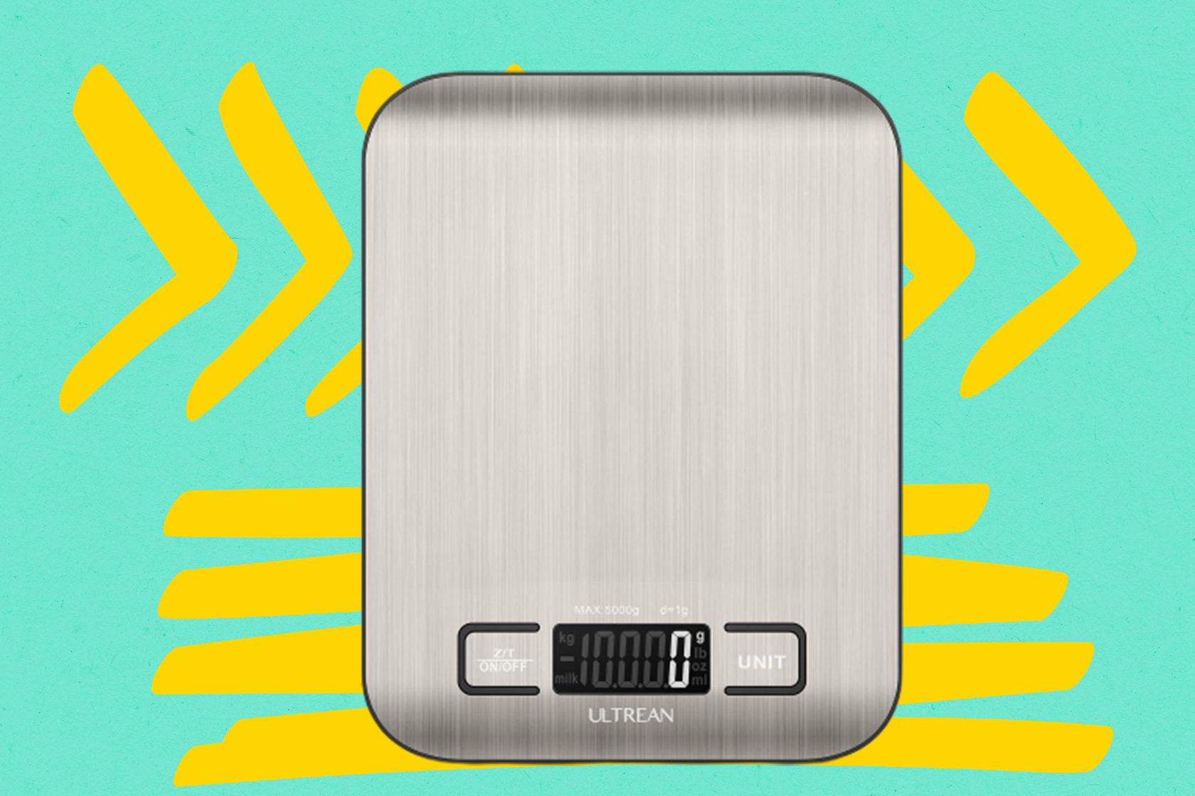 This modern digital food scale is only $7 on  today