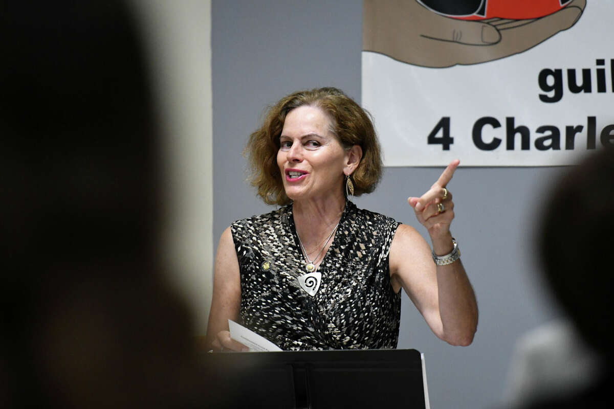 Assemblywoman Patricia Fahy in September 2022: The lawmaker sponsors a bill that would scale back long suspensions, but notes that it will need to be amended to meet educators' concerns. (Will Waldron/Times Union)