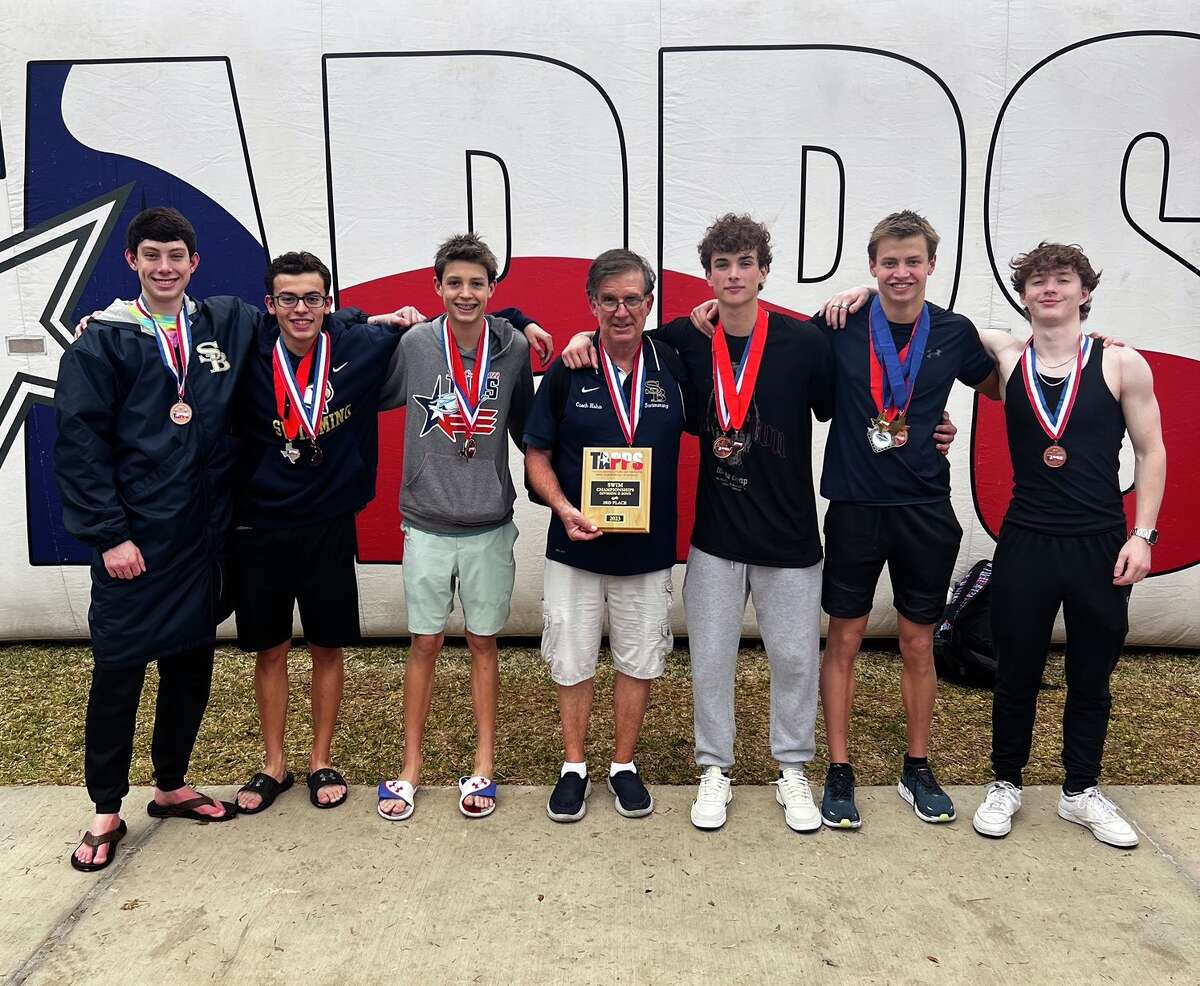 Second Baptist School placed third in the boys standings with two gold medals and a silver medal Tuesday at the TAPPS state swimming championships in San Antonio.
