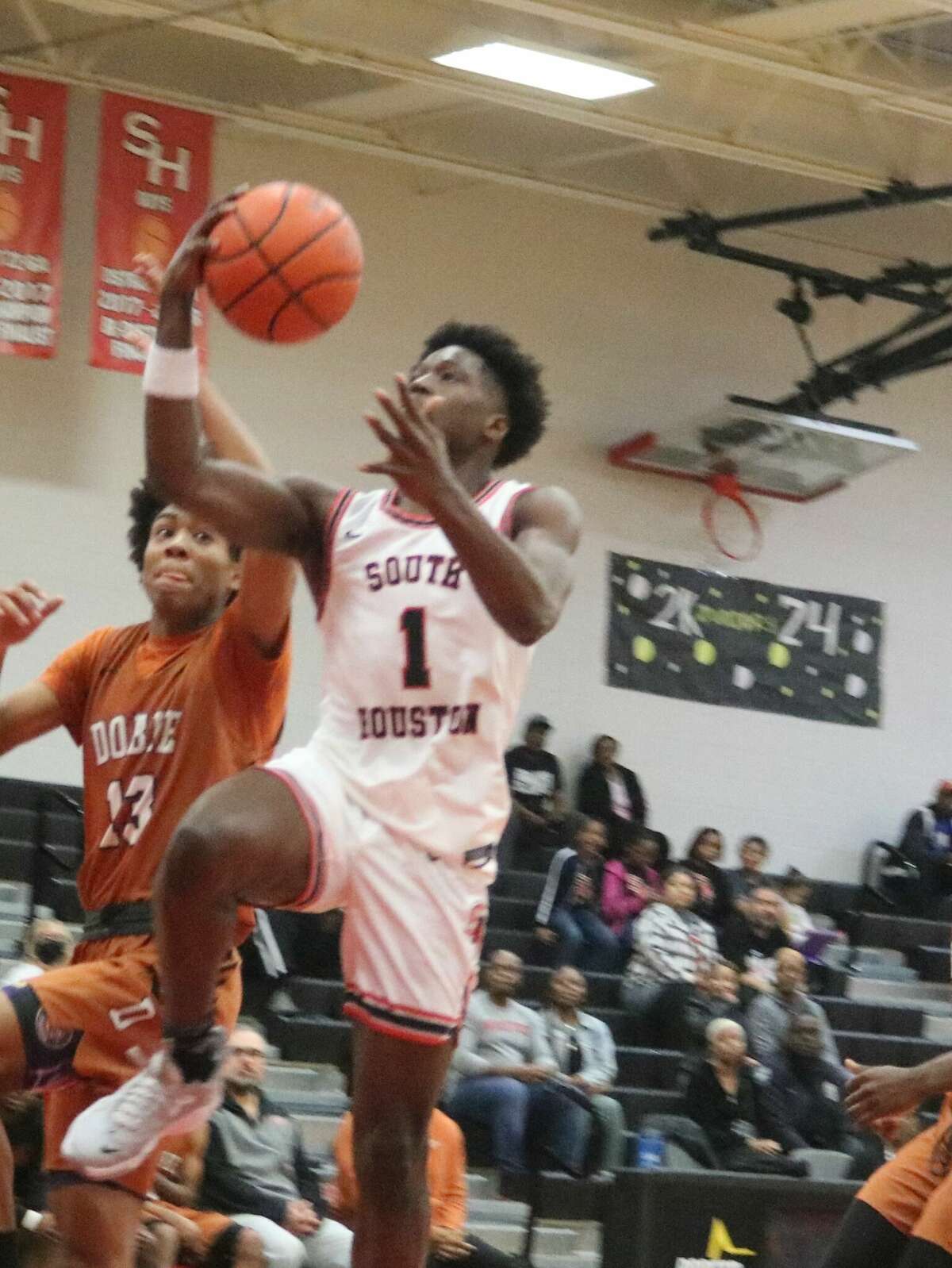 South Houston's Josh Larry contributed to the Trojans winning a big road game Wednesday night that puts them in terrific position to win the district crown.