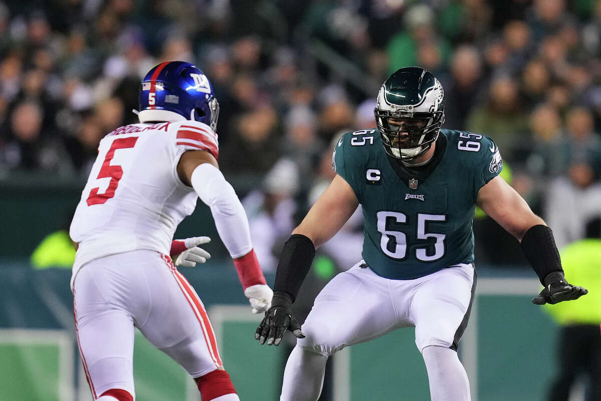 Eagles; Lane Johnson one of three Oklahoma linemen in the Super Bowl LVII