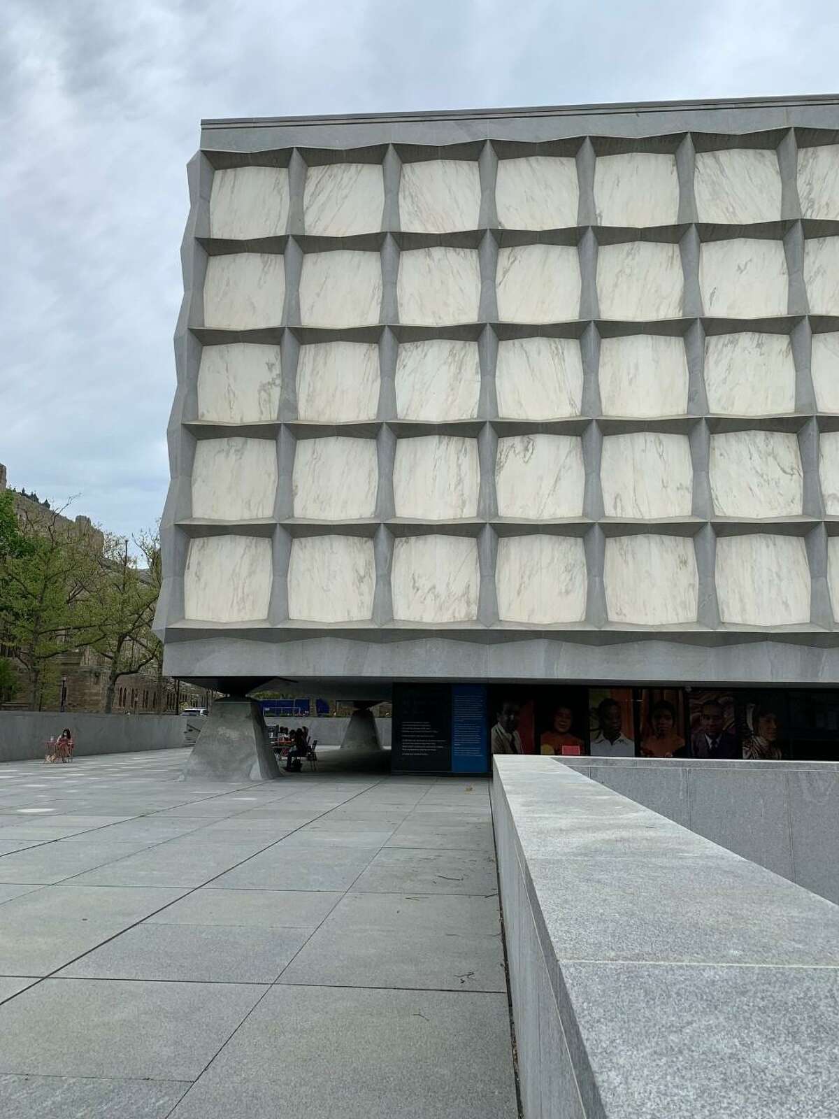 The Beinecke Rare Book Library is part of the Yale University campus.