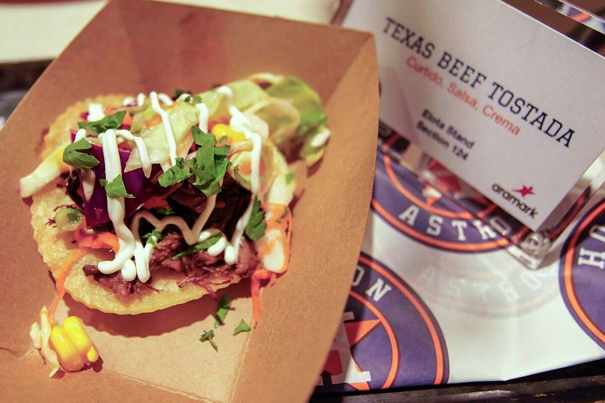 New food at Astros games: Pupusa dogs, funnel cake fries