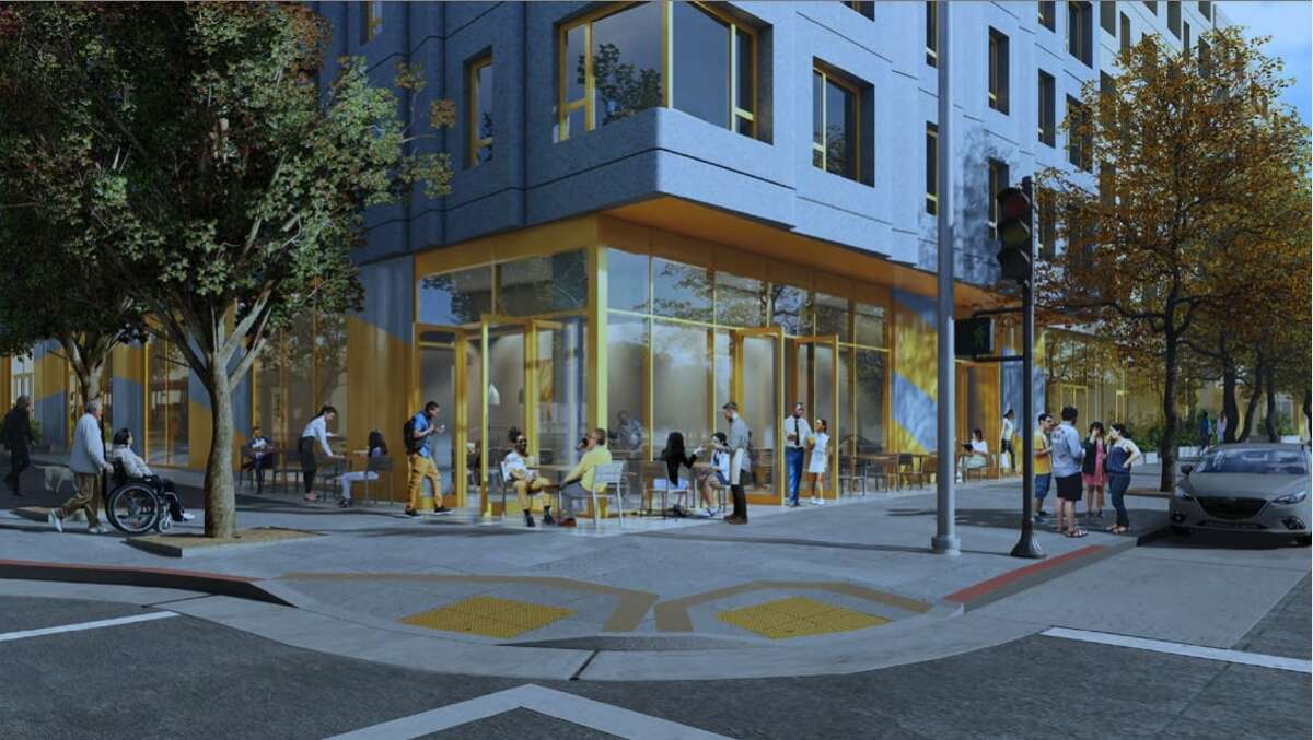 A rendering of a planned affordable housing development at 730 Stanyan St. in San Francisco, Calif. 