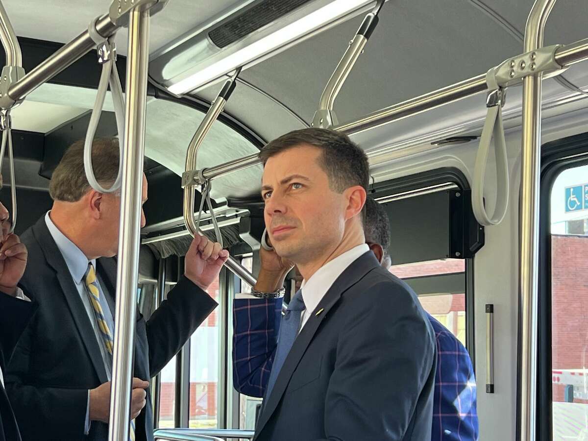 Secretary Of Transportation Pete Buttigieg Visits Port Of Port Arthur