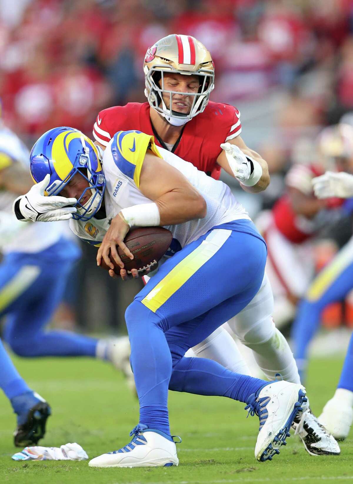 49ers' Trent Williams, Mike McGlinchey, Nick Bosa practice pre-Chiefs