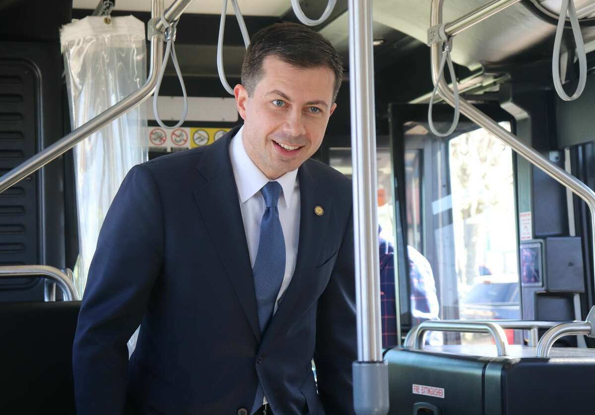 Secretary Of Transportation Pete Buttigieg Visits Port Of Port Arthur