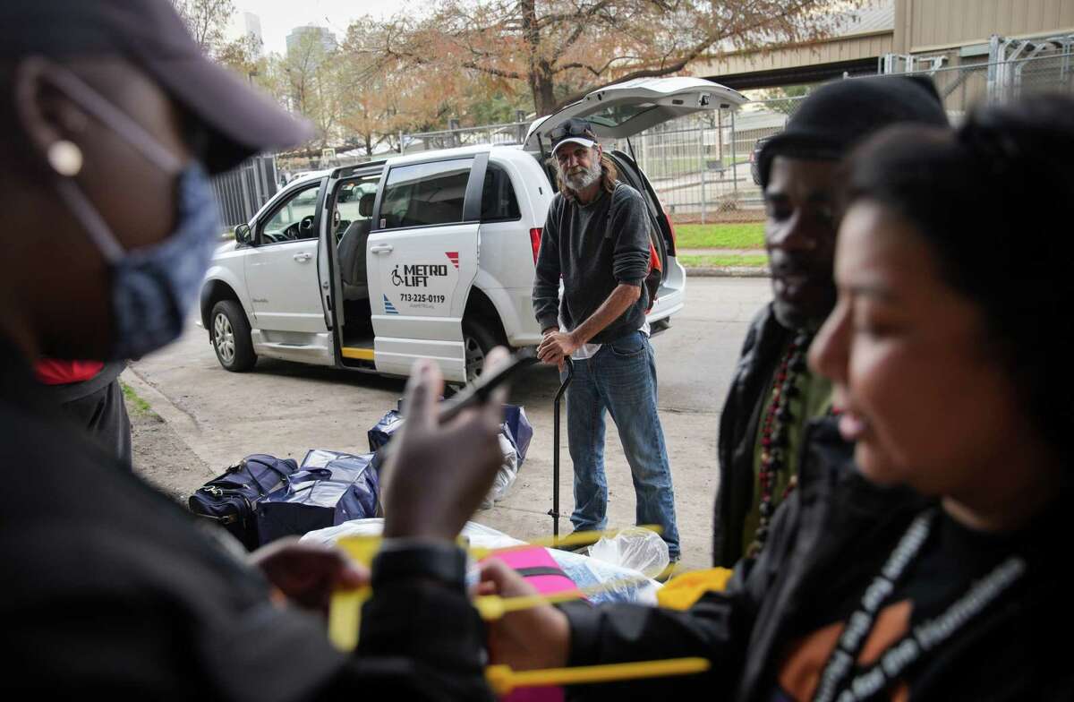 Members of Houston encampment near Minute Maid found work related