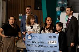 S.A. teacher Diana Lopez surprised with $25,000 check