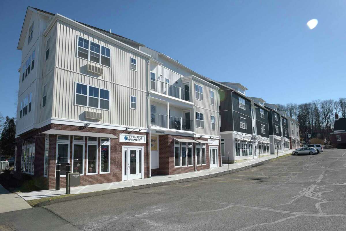 The development of 16 residential units and six commercial spaces at 155 Greenwood Ave. in Bethel, Conn., is one of six projects that have been approved and constructed under the town's TOD regulations.