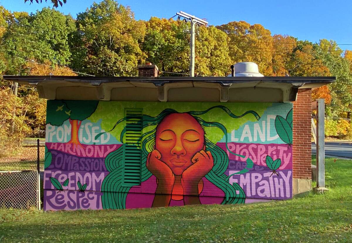"The Promised Land" mural in Norwalk.