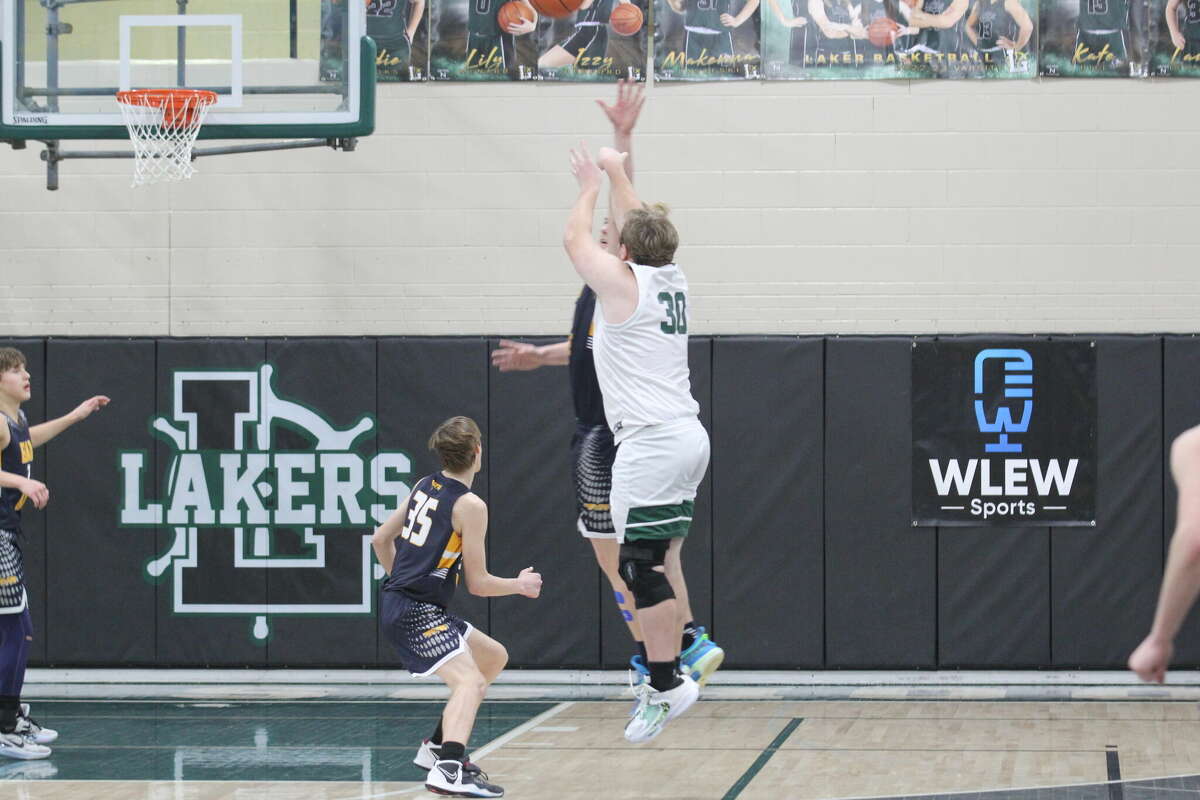 Ethan Wissner's buzzer-beating shot sent Bad Axe-Laker into overtime Friday night, Feb. 10.