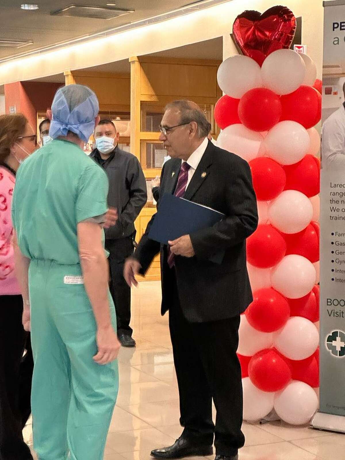 Laredo Mayor Dr. Victor Trevino proclaimed Friday, Feb. 10, 2023 as Healthy Heart Awareness Day in a ceremony at Doctors Hospital. 